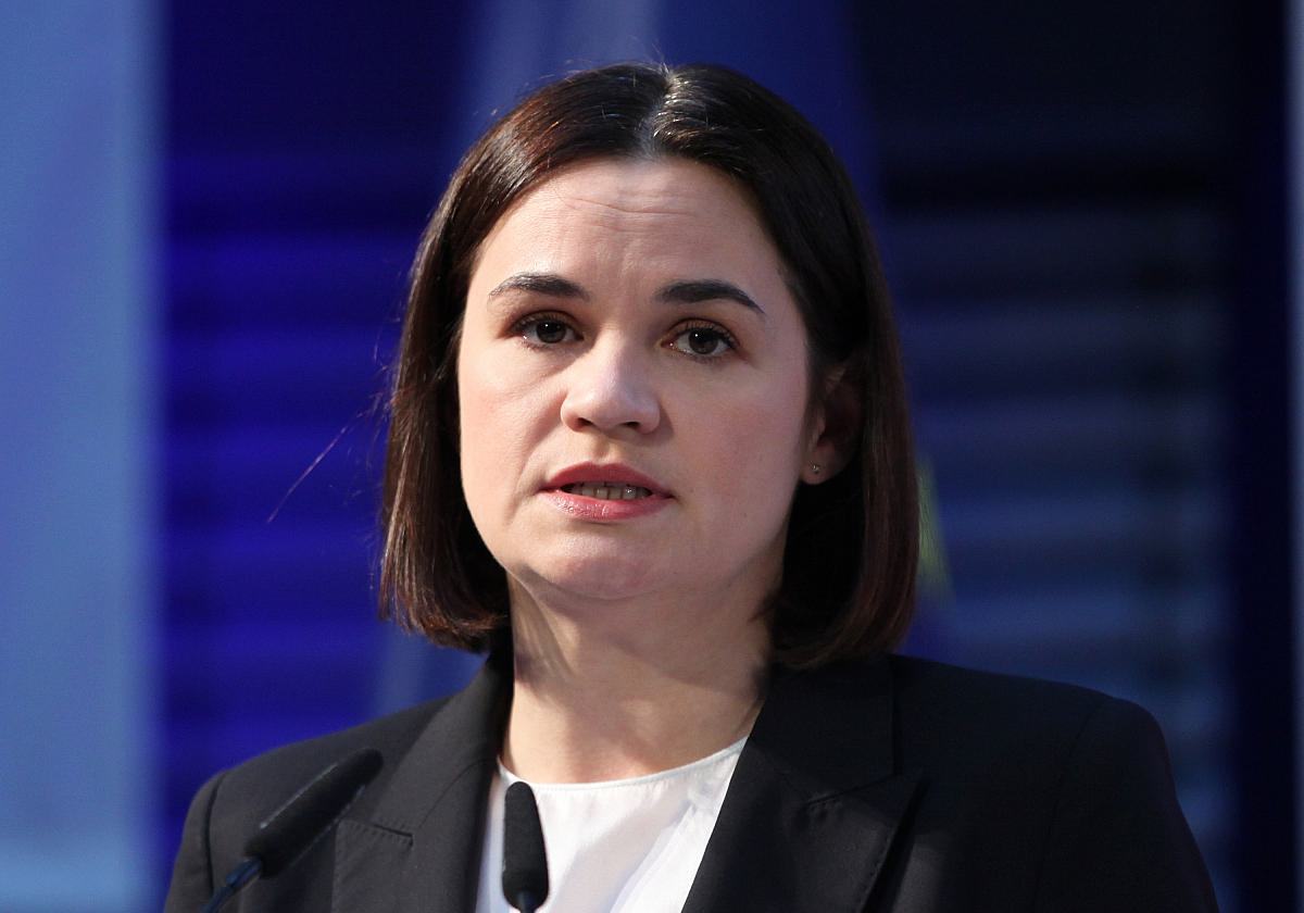 Oppositionsführerin Tichanowskaja fordert Unterstützung im Kampf gegen