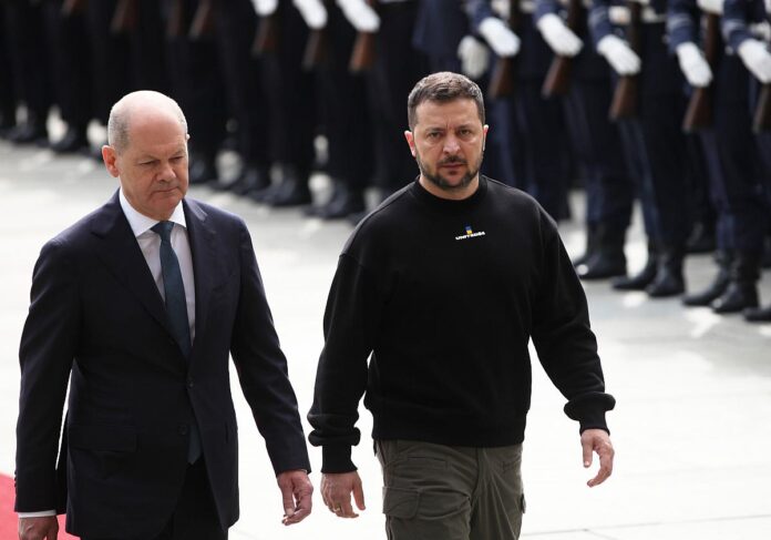 Scholz und Selenskyj geben gemeinsame Erklärung ab