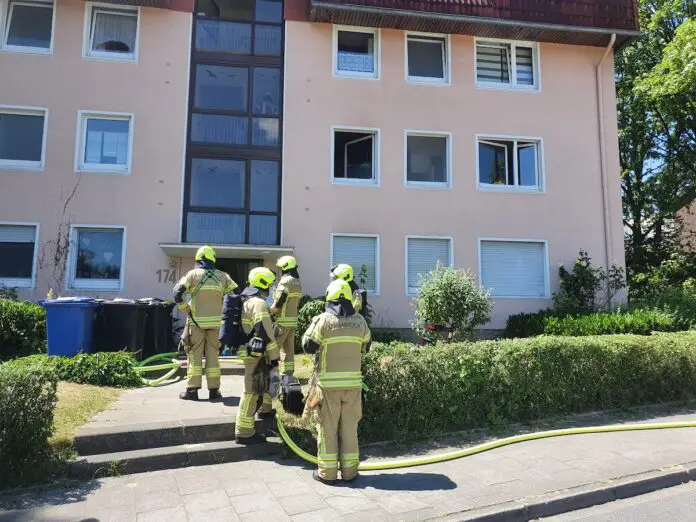 Feuerwehr löschte den Brand in einer Küche schnell. / Foto: Westermann