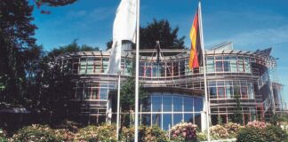 Das Osnabrücker Verwaltungsgebäude der Deutschen Bundesstiftung Umwelt / Foto: DBU - Deutsche Bundesstiftung Umwelt
