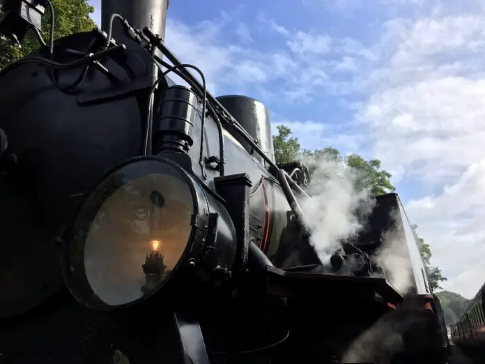 Dampflok beim Anheizertag am Piesberg