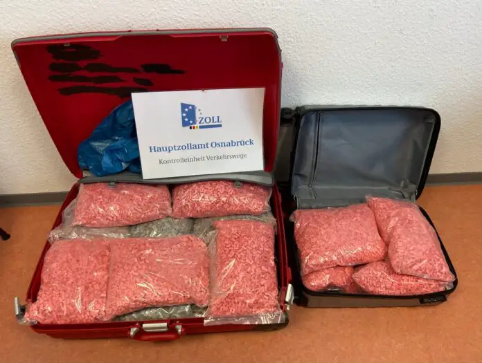 200.000 Ecstasy-Tabletten entdeckten die Zöllner. / Foto: Quelle Hauptzollamt Osnabrück