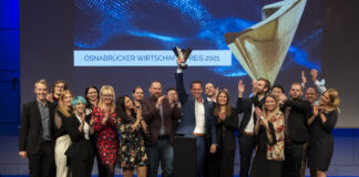 2021 konnte sich das Osnabrücker IT-Unternehmen LMIS AG über den Sieg freuen. / Foto: WFO