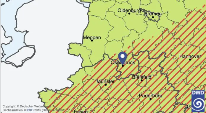 Screenshot DWD.de 22. Juni 2023