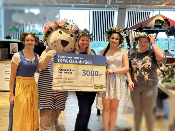 midsommar-ikea Spendenübergabe beim Midsommar Fest bei IKEA Osnabrück