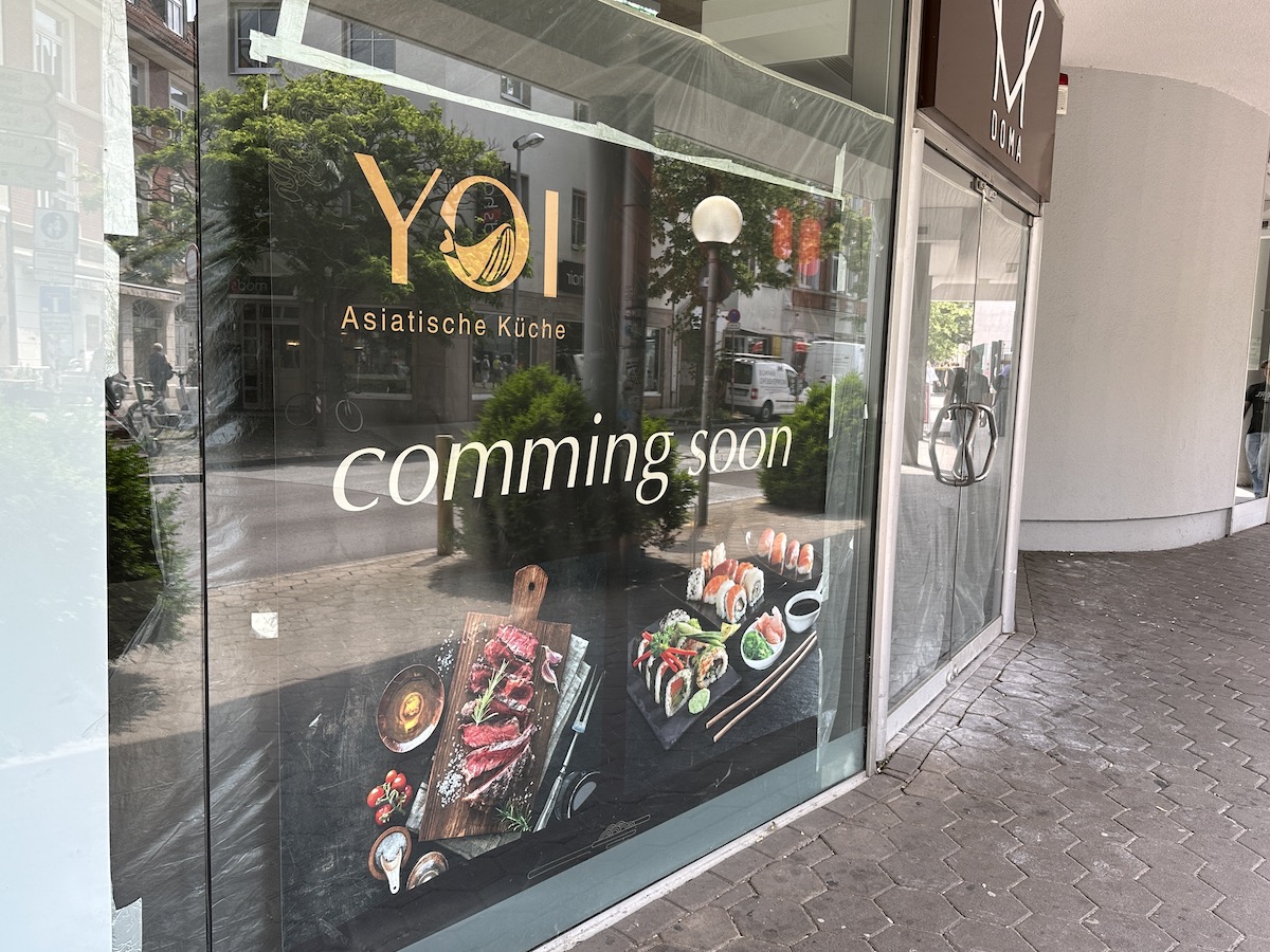 "Comming soon" (mit Doppel-m) verkündet YOI schon seit ein paar Tagen am Kamp.