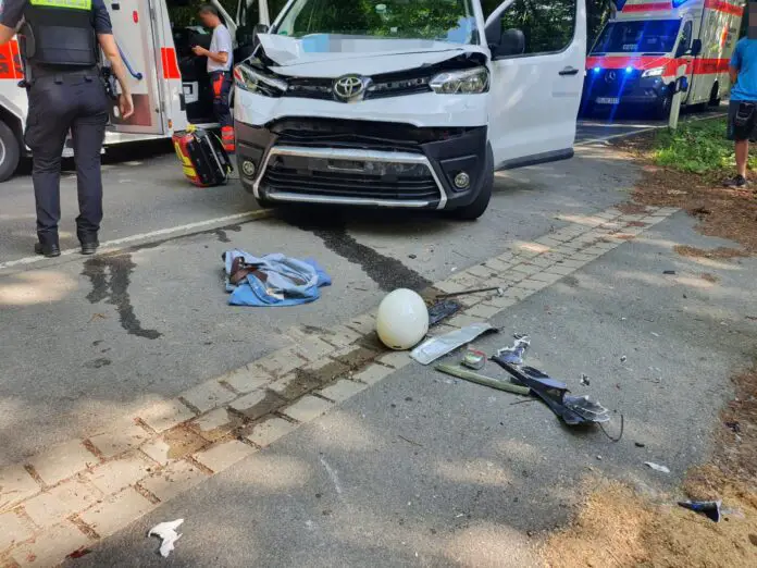 Motorradfahrer in Melle von Kleintransporter erfasst und schwer verletzt