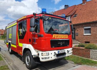 Küchenbrand in Bramsche, Löschversuch führt zu Fettexplosion