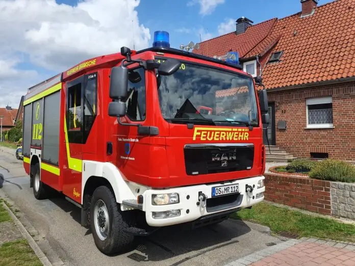 Küchenbrand in Bramsche, Löschversuch führt zu Fettexplosion