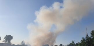 Schwerer Lkw-Brand auf der Autobahn 30 bei Melle West