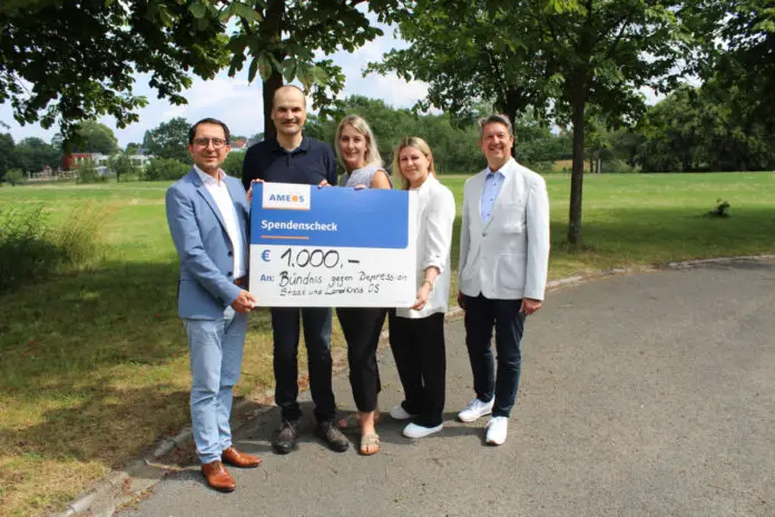 v.l. Dr. Osman Mersinli, Stefan Kauffeld, Lone Aaroe, Marina Wawilkin, Prof. Bernhard Croissant. / Foto: Verena Mack