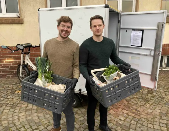 Vor etwa vier Jahren gründeten Martin Janßen und Dmitry Yaskov das Food-Startup Bauer Nebenan. / Foto: Bauer Nebenan