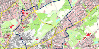Karte des Evakuierungsgebiets im Osnabrücker Schinkel. / Kartengrafik: Stadt Osnabrück