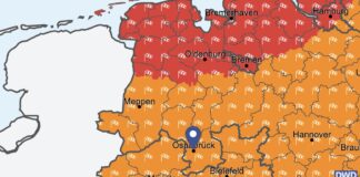 Sturmwarnung 5. Juli 2023 / Screenshot: DWD.de