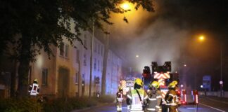Brand in Treppenhaus, Rauch in Wohnungen am Westerberg