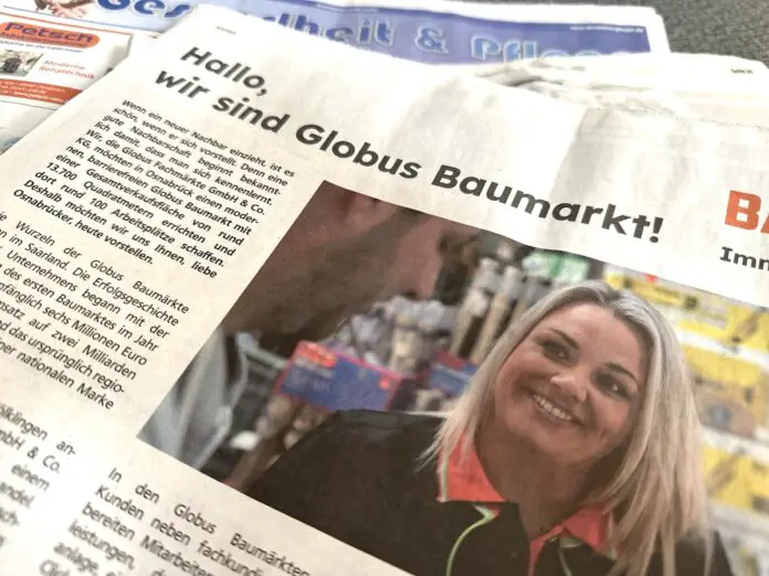 Globus Advertorial Imagewerbung