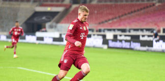 Michaël Cuisance - hier noch im Bayern-Trikot - wechselt zum VfL Osnabrück. / IMAGO / ActionPictures