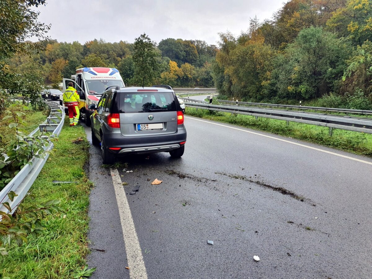 Unfälle im Autobahnkreuz Osnabrück-Süd enden ohne Verletzte