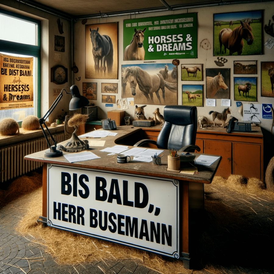Der langjährige Geschäftsführer des Zoos, Andreas Busemann, räumt seinen Platz. So sieht es die KI.