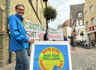 Protest gegen den Globus-Baumarkt in Hallern / Foto: Pohlmann