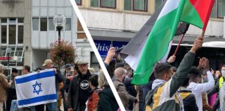 Demonstrationen Pro-Israel und Pro-Palästina