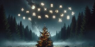 Horoskop vor Weihnachten / KI, Dall-e