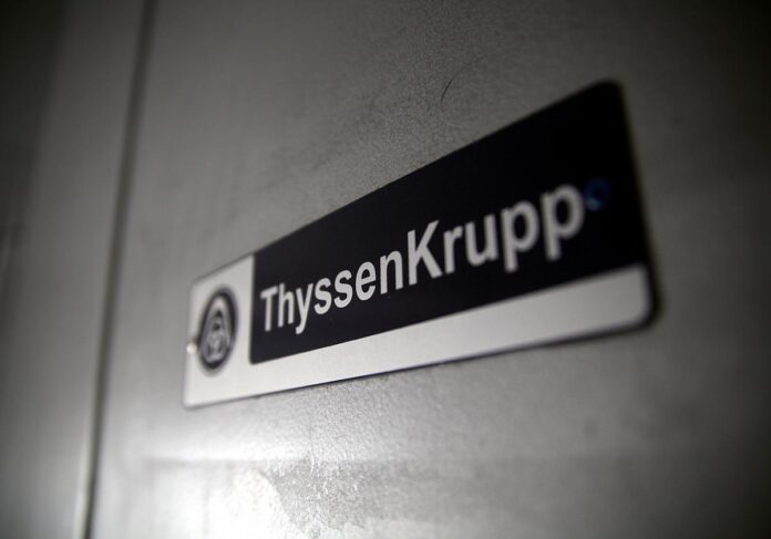 Schild ThyssenKrupp