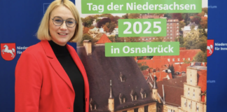 Katharina Pötter bei der Pressekonferenz zum Tag der Niedersachsen. / Foto: Niedersächsisches Innenministerium