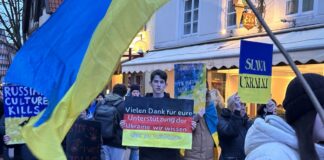 Demonstration zum 2. Jahrestag des Ukraine-Kriegs in Osnabrück