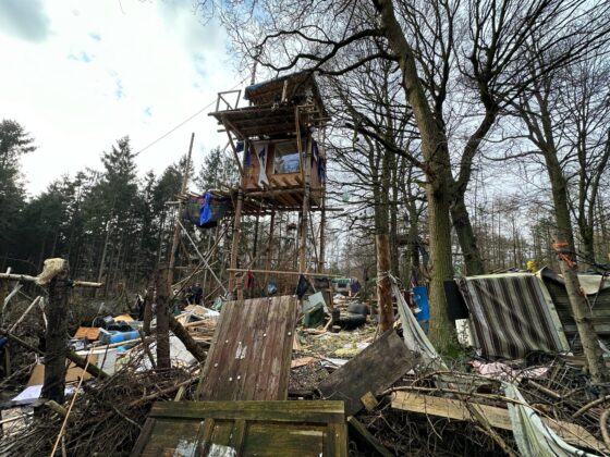 Nach langer Besetzung: Stadt Bramsche lässt Protestcamp "Waldi45" aufräumen