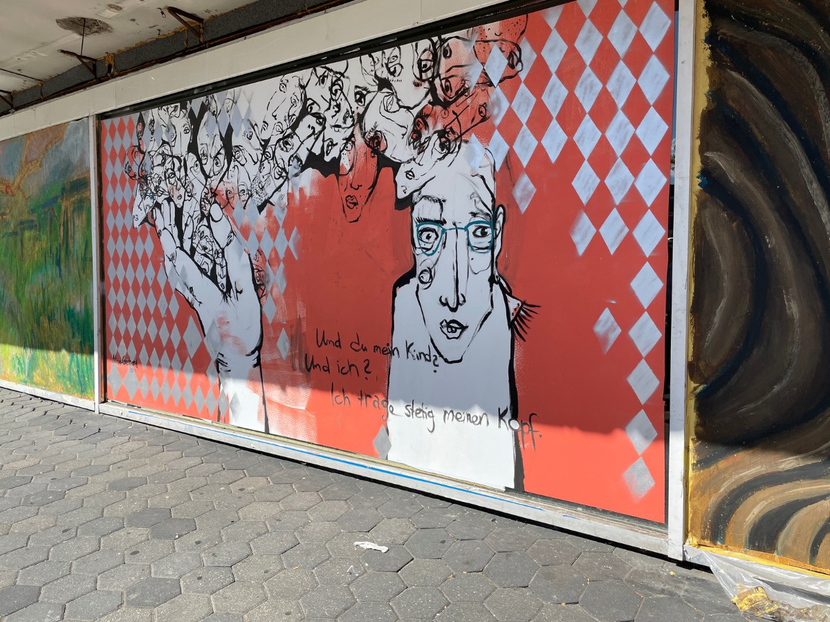 Galeria-Ruine am Neumarkt wird verschönert. / Foto: Dominik Lapp