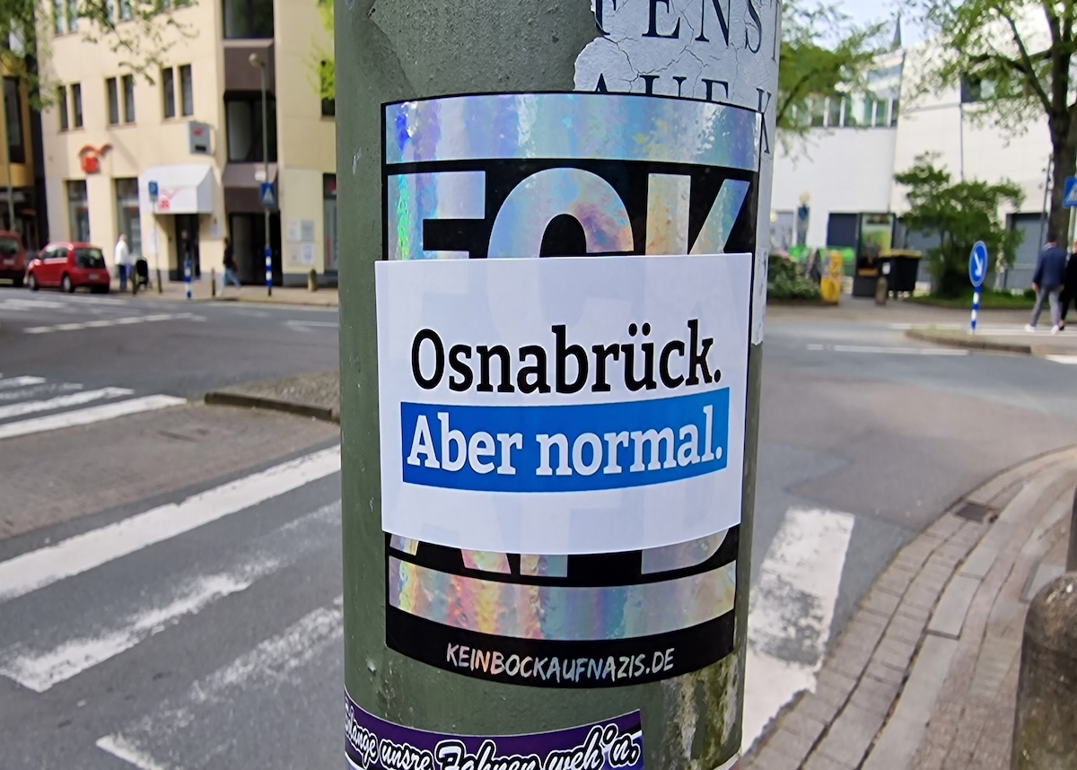 "Osnabrück. Aber normal" – mit diesem Slogan macht die AfD in Osnabrück Wahlkampf