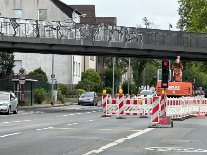 Baustelle Baustelle an der Mindener Straße