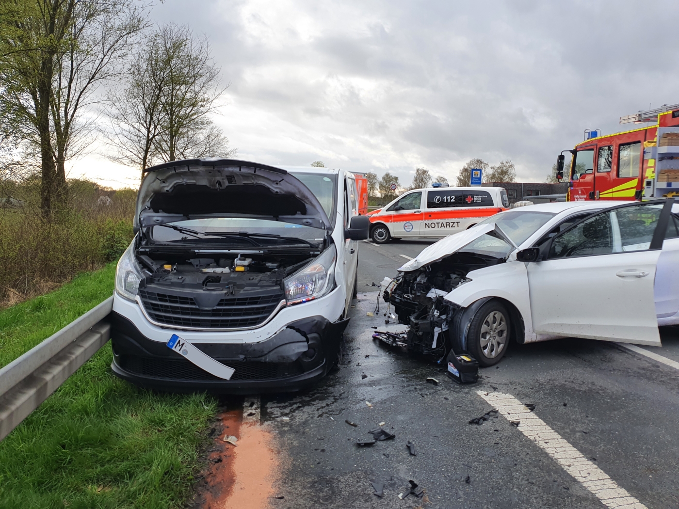Drei Verletzte nach Kollision mehrerer Autos in Bad Rothenfelde