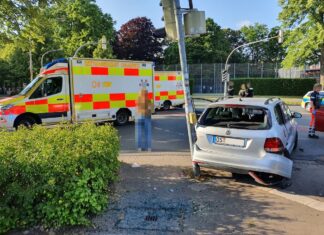 Schwerer Unfall in Osnabrücker Wüste: „Achtung Kontrolle“ TV-Team auch dabei Unfall in der Osnabrücker Wüste