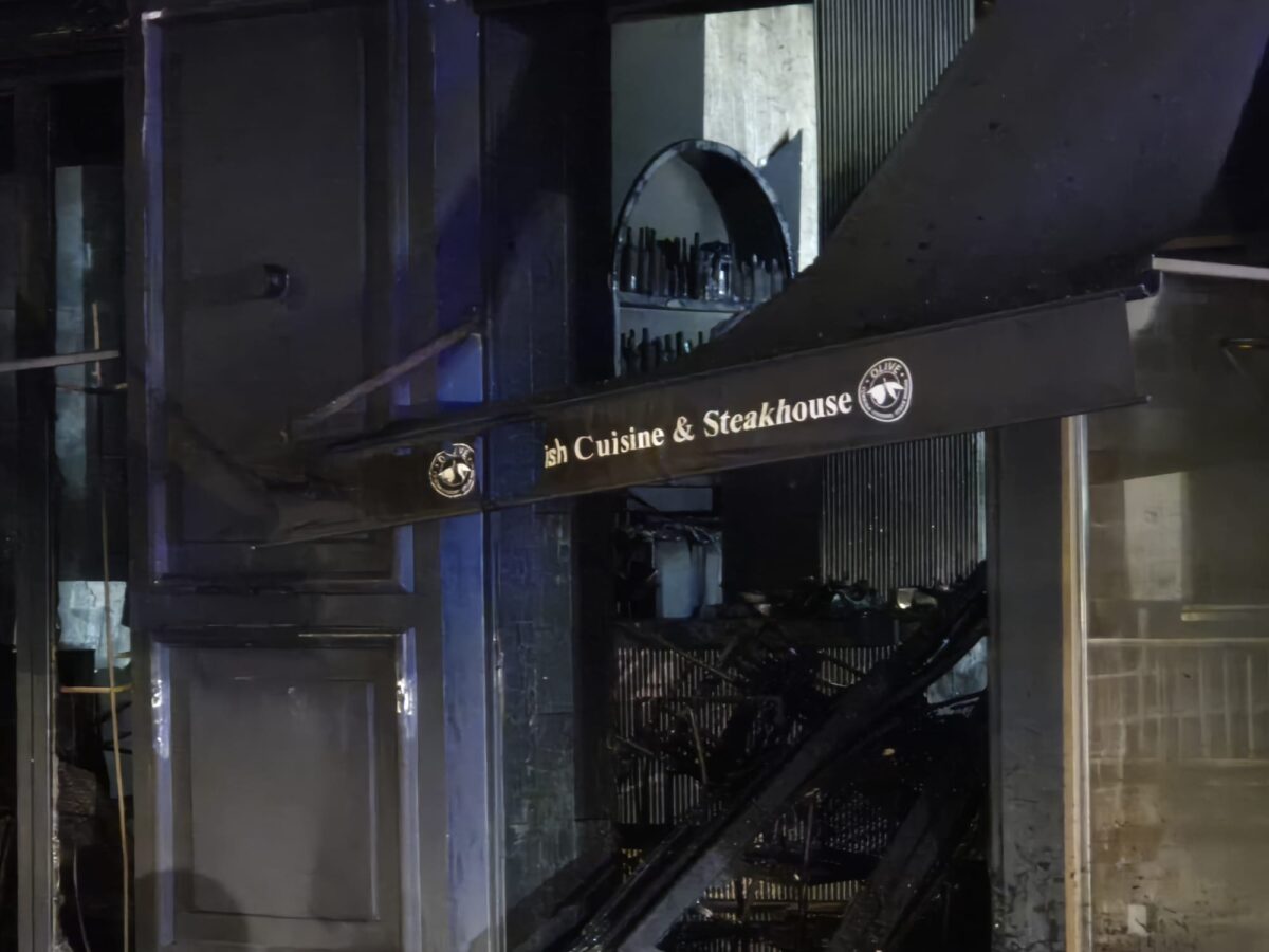 Das Restaurant Olive: Aus dem Keller konnte ein Mann lebend gerettet werden