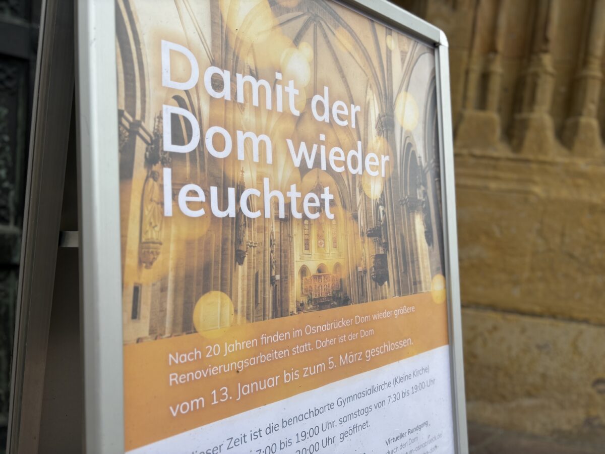 Wiedereröffnung mit "Baustellengottesdienst": Diese Arbeiten im Dom kosten das Bistum Osnabrück 1,6 Millionen Euro