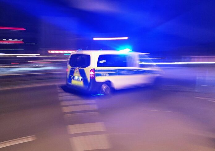 Polizeiauto mit Blaulicht