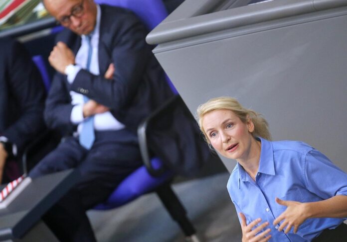 Friedrich Merz und Ines Schwerdtner