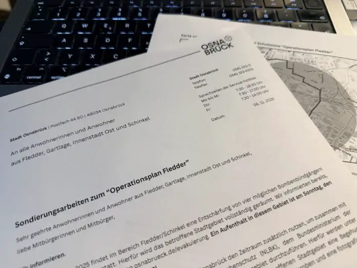 Fake-Briefe in Zusammenhang mit der Bombenräumung