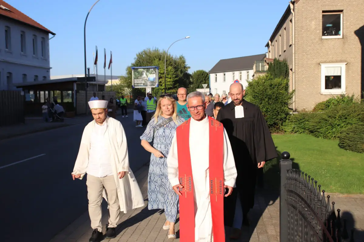 Friedensgang in Melle 2023. / Foto: Dominik Lapp