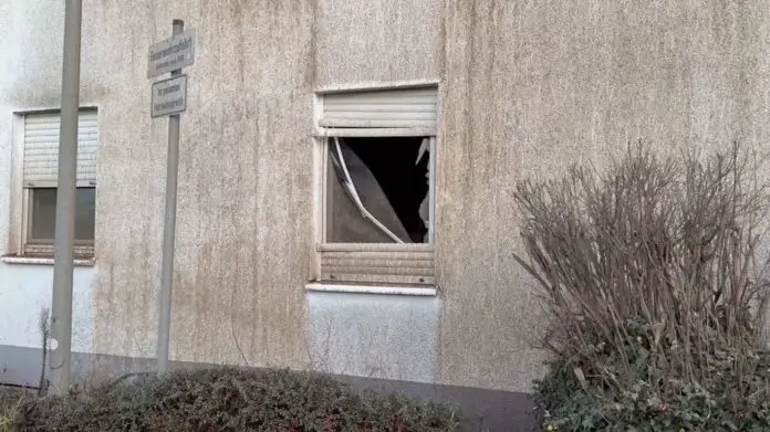 Schäden nach Bombenentschärfung in Hanau / Foto: dpa via Glomex