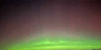 Polarlichter über dem Osnabrücker Land (20.01.2025)