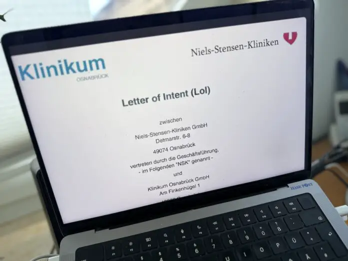 Letter of Intent Klinikum Osnabrück und Niels-Stensen-Kliniken