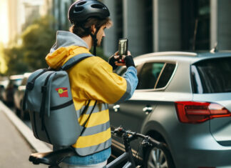 Anzeigenhauptmeister bei der Arbeit