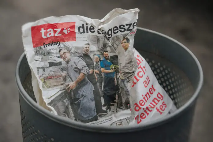 letzte Ausgabe der gedruckten taz