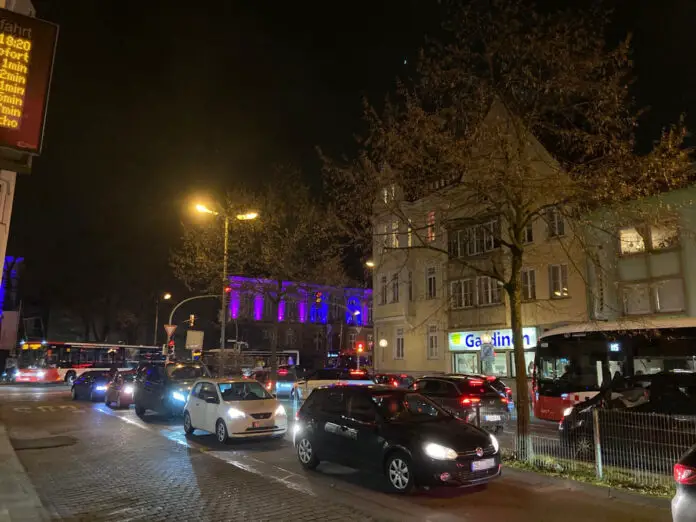 Stau in der Dielingerstrasse Osnabrück