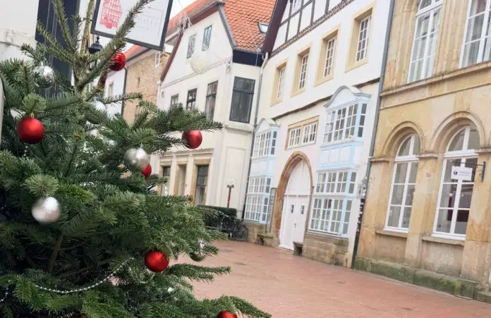 Weihnachtsbaum in der Osnabrücker Altstadt